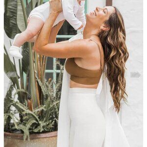 Blanqi Everyday Postpartum Girl Short M32 Pale Nude Size L NWT